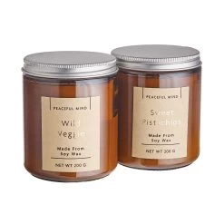 Duftkerze Wild Veggie Mit Sojawachs PEACEFUL MIND In Braun-Silber -Butlers butlers duftkerze wild veggie mit sojawachs peaceful mind in braun silber 3