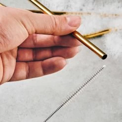 Edelstahltrinkhalme Mit Bürste MANHATTAN LOUNGE In Gold -Butlers butlers edelstahltrinkhalme mit burste manhattan lounge in gold 2