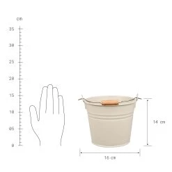 Eimer 2l ZINC In Beige -Butlers butlers eimer 2l zinc in beige 3