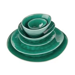 Frühstücksteller L 20 X B 17cm DE LA ROYA In Dunkelgrün -Butlers butlers fruhstucksteller l 20 x b 17cm de la roya in dunkelgrun 4