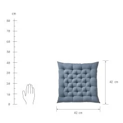 Futonkissen L 42 X B 42cm SOLID In Blau -Butlers butlers futonkissen l 42 x b 42cm solid in blau 3