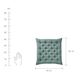 Futonkissen L 42 X B 42cm SOLID In Salbei -Butlers butlers futonkissen l 42 x b 42cm solid in salbei 3
