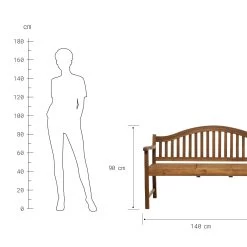 Gartenbank Mit Aufklappbarem Tisch BANQUETTE In Braun -Butlers butlers gartenbank mit aufklappbarem tisch banquette in braun 4