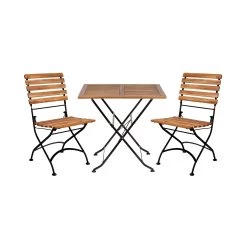 Gartenmöbel-Set 3-tlg. PARKLIFE In Schwarz-Natur