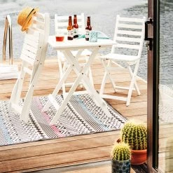 Gartentisch Klappbar LODGE In Weiß -Butlers butlers gartentisch klappbar lodge in weiss 12