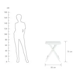 Gartentisch Klappbar LODGE In Weiß -Butlers butlers gartentisch klappbar lodge in weiss 2