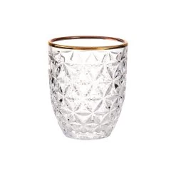 Glas Mit Goldrand 250ml AURELIE In Transparent