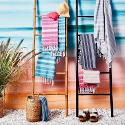 Hamamtuch L 170 X B 90cm SURFSIDE In Hellgrau -Butlers butlers hamamtuch l 170 x b 90cm surfside in hellgrau 4