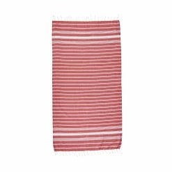 Hamamtuch L 170 X B 90cm SURFSIDE In Rot -Butlers butlers hamamtuch l 170 x b 90cm surfside in rot 2