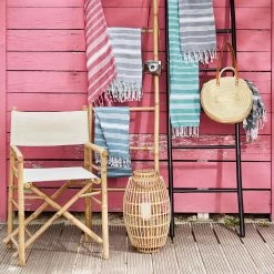 Hamamtuch L 170 X B 90cm SURFSIDE In Türkis -Butlers butlers hamamtuch l 170 x b 90cm surfside in turkis 5