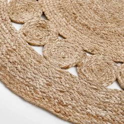 Hanf-Teppich Mit Lochmuster Ø110cm ALL NATURE In Natur -Butlers butlers hanf teppich mit lochmuster o110cm all nature in natur 3