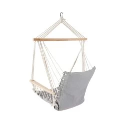 Hängesessel Mit Holzarmlehnen BABOON In Grau -Butlers butlers hangesessel mit holzarmlehnen baboon in grau 4