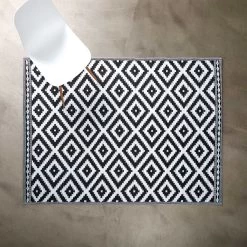 In- & Outdoor-Teppich Ethno/Rauten L 200 X B 150cm COLOUR CLASH In Schwarz-Weiß 11 In- & Outdoor-Teppich Ethno/Rauten L 200 X B 150cm COLOUR CLASH In Schwarz-Weiß -Butlers butlers in and outdoor teppich ethno rauten l 200 x b 150cm colour clash in schwarz weiss 2