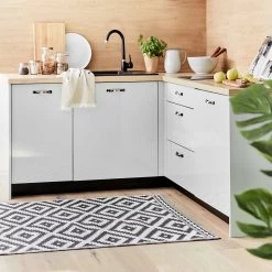 In- & Outdoor-Teppich Ethno/Rauten L 200 X B 150cm COLOUR CLASH In Schwarz-Weiß 13 In- & Outdoor-Teppich Ethno/Rauten L 200 X B 150cm COLOUR CLASH In Schwarz-Weiß -Butlers butlers in and outdoor teppich ethno rauten l 200 x b 150cm colour clash in schwarz weiss 4