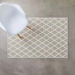 In- & Outdoor-Teppich Rauten L 180 X B 118cm COLOUR CLASH In Natur -Butlers butlers in and outdoor teppich rauten l 180 x b 118cm colour clash in natur 2