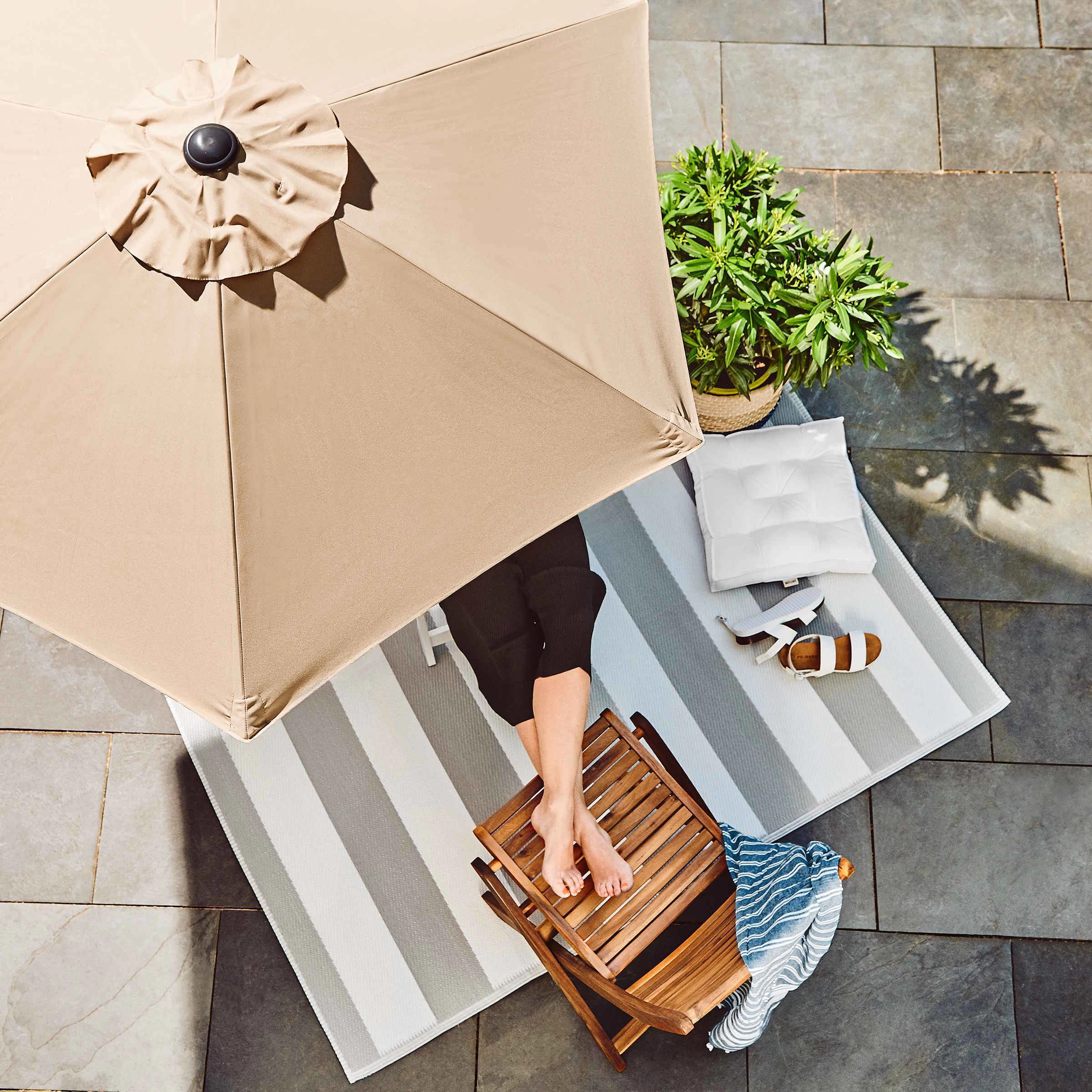 In- & Outdoor-Teppich Streifen L 180 X B 120cm COLOUR CLASH In Grau 4 In- & Outdoor-Teppich Streifen L 180 X B 120cm COLOUR CLASH In Grau – Bild 2