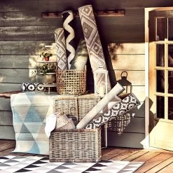 In- & Outdoorteppich Mosaik L 180 X B 120cm COLOUR CLASH In Grau -Butlers butlers in and outdoorteppich mosaik l 180 x b 120cm colour clash in grau 8