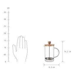 Kaffeebereiter 600ml BREWSTER In Hellbraun -Butlers butlers kaffeebereiter 600ml brewster in hellbraun 2