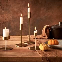 Kerzenhalter Für Stabkerze Höhe 12cm HIGHLIGHT In Gold -Butlers butlers kerzenhalter fur stabkerze hohe 12cm highlight in gold 4