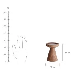 Kerzenhalter Höhe 13cm ACACIA In Braun 9 Kerzenhalter Höhe 13cm ACACIA In Braun -Butlers butlers kerzenhalter hohe 13cm acacia in braun 2