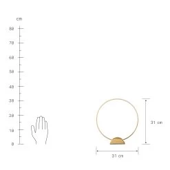 Kerzenhalter Messing Ø31cm LUNA In Gold -Butlers butlers kerzenhalter messing o31cm luna in gold 3
