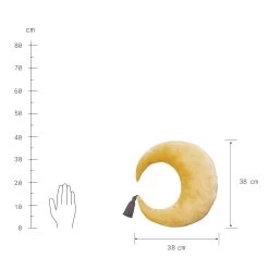 Kissen L 38 X B 38cm LITTLE MOON In Gelb-Anthrazit 7 Kissen L 38 X B 38cm LITTLE MOON In Gelb-Anthrazit -Butlers butlers kissen l 38 x b 38cm little moon in gelb anthrazit 2