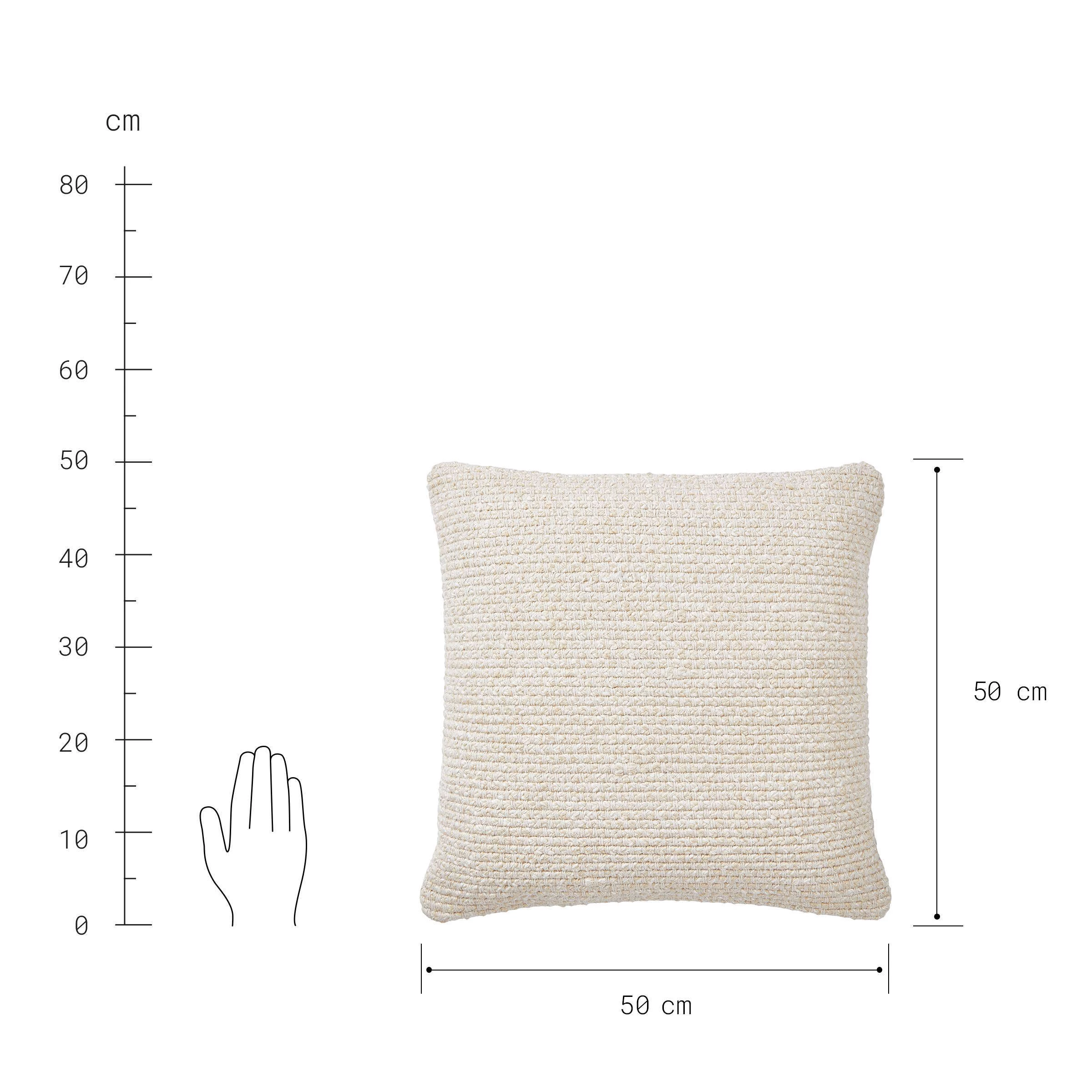 Kissen L 50 X B 50cm MAILA In Beige 5 Kissen L 50 X B 50cm MAILA In Beige – Bild 3