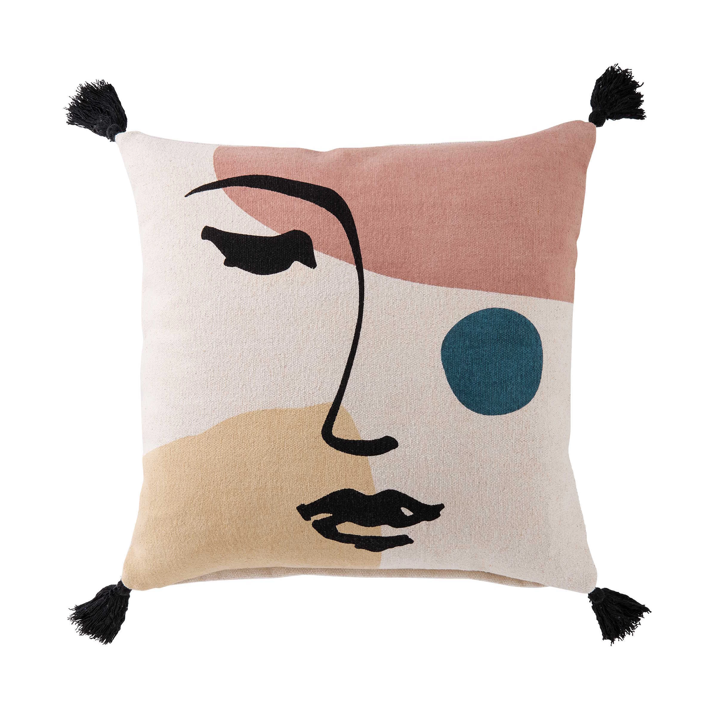 Kissen Line Art L 50 X B 50cm MOOD INDIGO In Bunt 3 Kissen Line Art L 50 X B 50cm MOOD INDIGO In Bunt