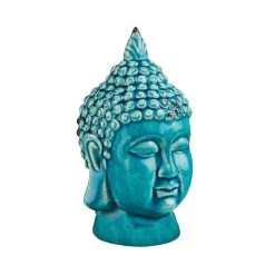 Kopf Höhe 23cm BUDDHA In Türkis -Butlers butlers kopf hohe 23cm buddha in turkis 3