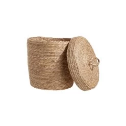Korb Mit Deckel Ø30cm RUSH ROPE In Natur -Butlers butlers korb mit deckel o30cm rush rope in natur 3