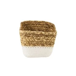 Korb Rechteckig L 17 X B 12cm RUSH ROPE In Natur-Weiß -Butlers butlers korb rechteckig l 17 x b 12cm rush rope in natur weiss 3