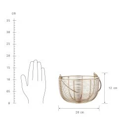 Korb Rund Ø20cm MORGAN In Gold 8 Korb Rund Ø20cm MORGAN In Gold -Butlers butlers korb rund o20cm morgan in gold 2