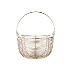 Korb Rund Ø20cm MORGAN In Gold