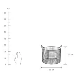 Korb Rund Ø30cm HOOP In Schwarz -Butlers butlers korb rund o30cm hoop in schwarz 2