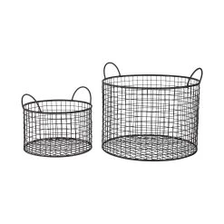 Korb Rund Ø30cm HOOP In Schwarz -Butlers butlers korb rund o30cm hoop in schwarz 3