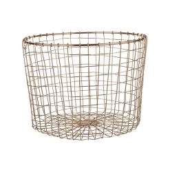 Korb Rund Ø32cm GRID In Gold