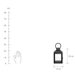 Laterne Höhe 24cm LIGHTHOUSE In Schwarz 12 Laterne Höhe 24cm LIGHTHOUSE In Schwarz -Butlers butlers laterne hohe 24cm lighthouse in schwarz 2