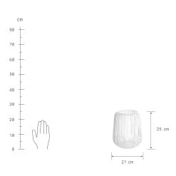 Laterne Höhe 25cm COCOON In Weiß -Butlers butlers laterne hohe 25cm cocoon in weiss 3