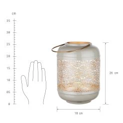 Laterne Höhe 26cm ZEN In Grau -Butlers butlers laterne hohe 26cm zen in grau 2