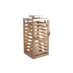 Laterne Mangoholz Höhe 54cm SHORE In Braun -Butlers butlers laterne mangoholz hohe 54cm shore in braun 2