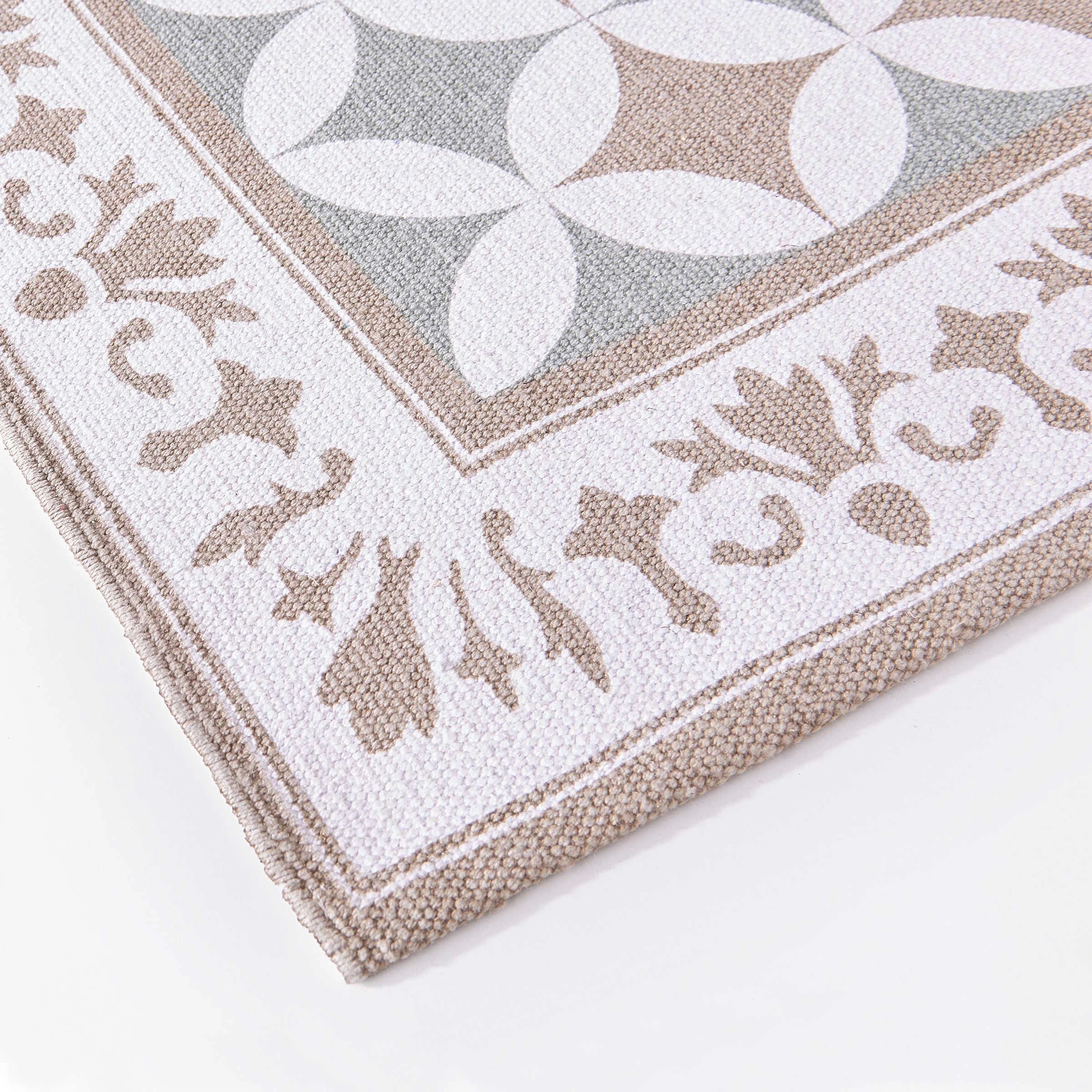 Läufer Kacheln L 70 X B 170cm SILENT DANCER In Pastellblau 6 Läufer Kacheln L 70 X B 170cm SILENT DANCER In Pastellblau – Bild 4