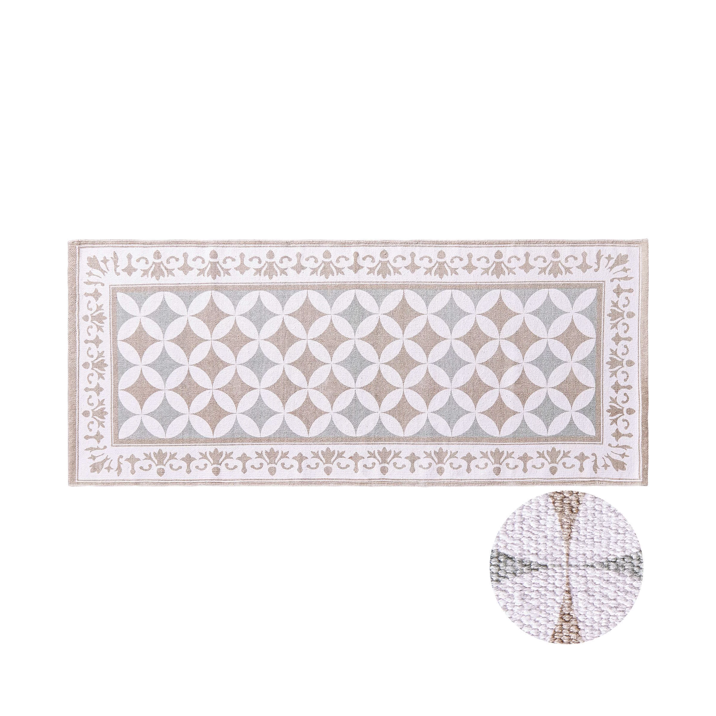 Läufer Kacheln L 70 X B 170cm SILENT DANCER In Pastellblau 3 Läufer Kacheln L 70 X B 170cm SILENT DANCER In Pastellblau