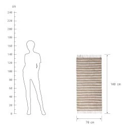 Läufer L 70 X B 140cm ALL NATURE In Natur-Weiß -Butlers butlers laufer l 70 x b 140cm all nature in natur weiss 2