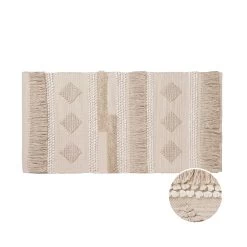 Läufer Mit Fransen L 140 X B 70cm ALL NATURE In Creme