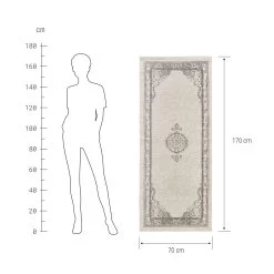 Läufer Vintage L 70 X B 170cm SILENT DANCER In Hellgrau -Butlers butlers laufer vintage l 70 x b 170cm silent dancer in hellgrau 2