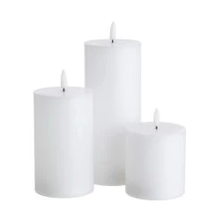 LED-Kerzen 3-tlg. Mit Fernbedienung NORDIC LIGHT In Weiß -Butlers butlers led kerzen 3 tlg mit fernbedienung nordic light in weiss 1