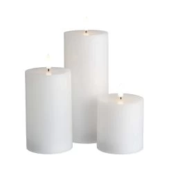 LED-Kerzen 3-tlg. Mit Fernbedienung NORDIC LIGHT In Weiß -Butlers butlers led kerzen 3 tlg mit fernbedienung nordic light in weiss 2