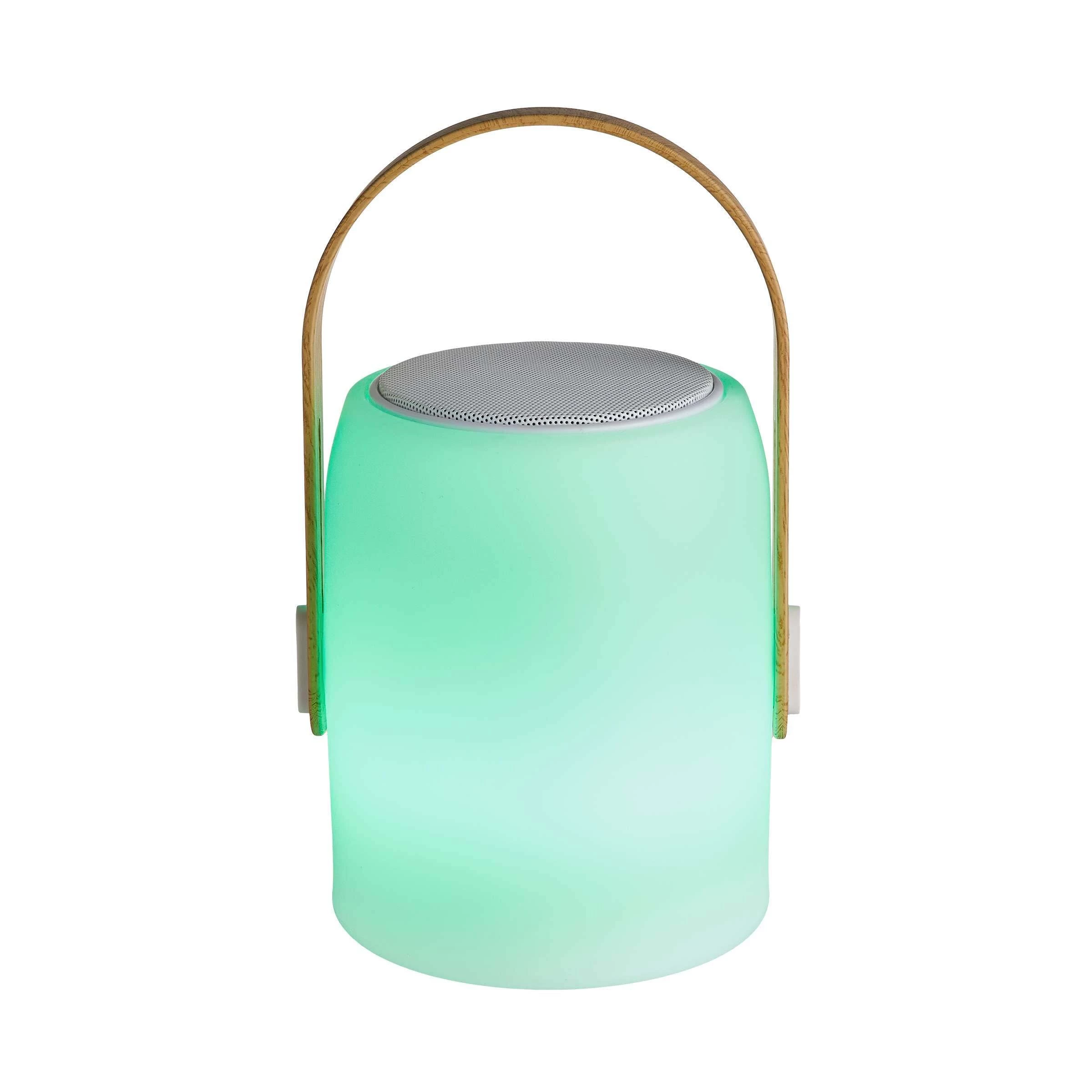 LED Leuchte Mit Bluetooth® Und Farbwechsel SOUND LOUNGE In Weiß-Hellbraun 8 LED Leuchte Mit Bluetooth® Und Farbwechsel SOUND LOUNGE In Weiß-Hellbraun – Bild 6