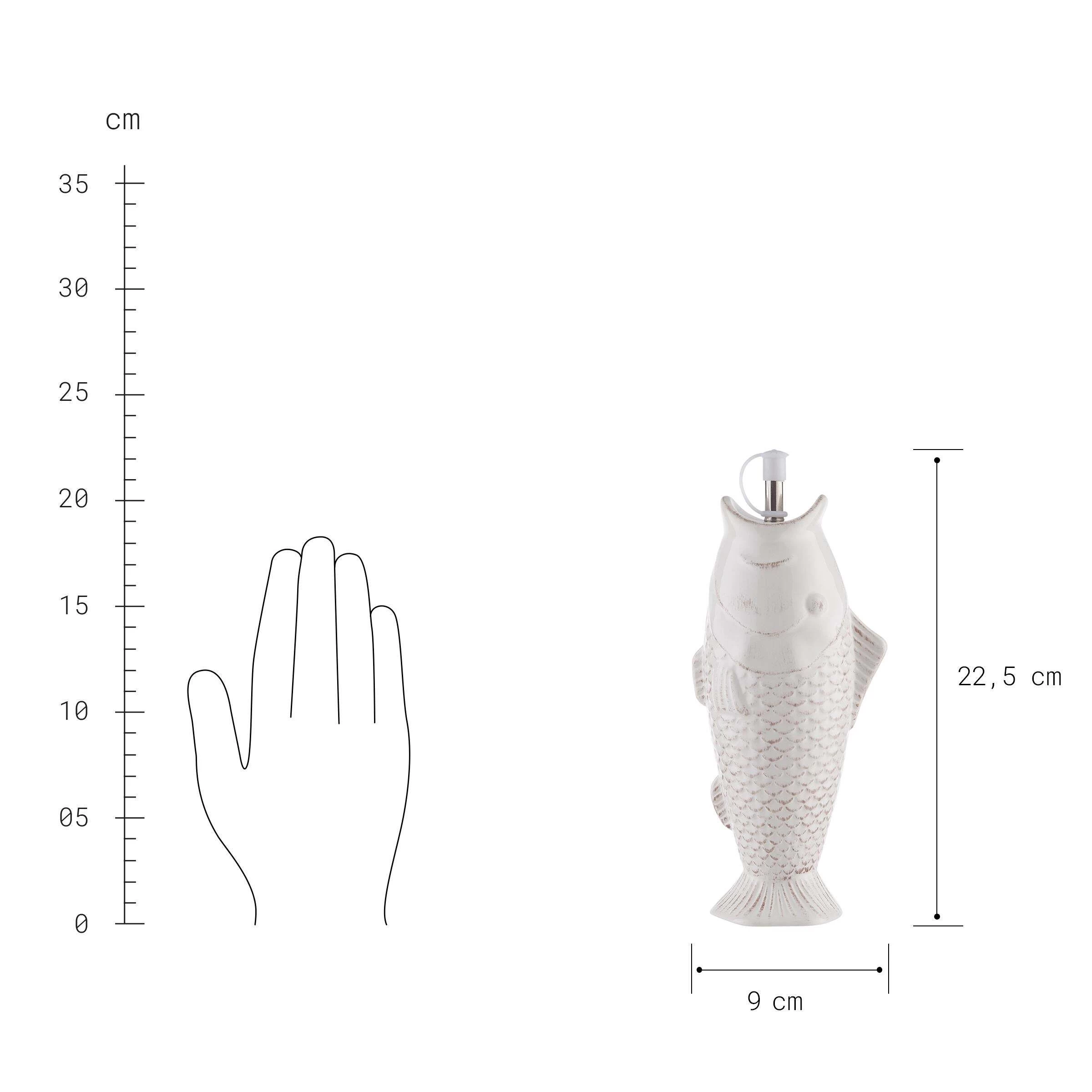 Ölflasche Fisch 370ml PESCARA In Weiß 5 Ölflasche Fisch 370ml PESCARA In Weiß – Bild 3