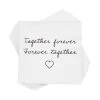Papierserviette Together Forever 20 Stück APRÈS In Weiß-Schwarz